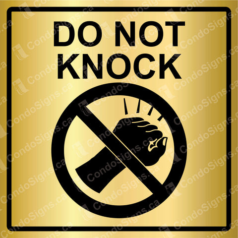 Do Not Knock (6" x 6")