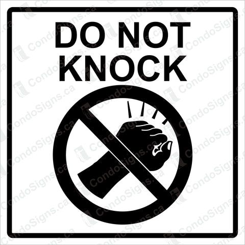 Do Not Knock (6" x 6")