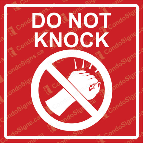 Do Not Knock (6" x 6")