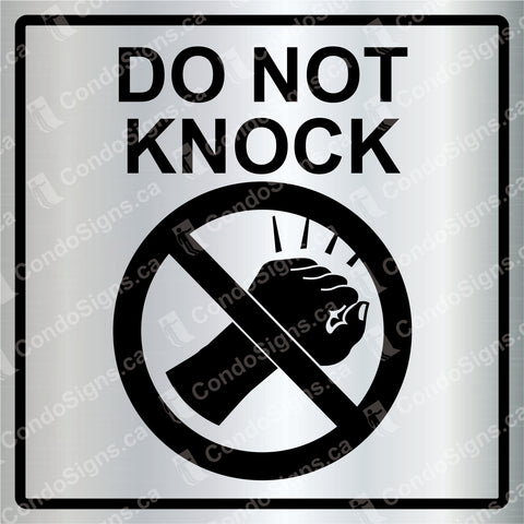 Do Not Knock (6" x 6")