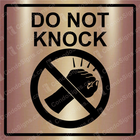 Do Not Knock (6" x 6")