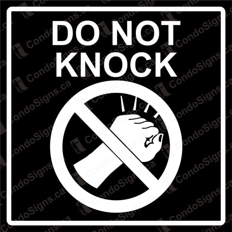 Do Not Knock (6" x 6")