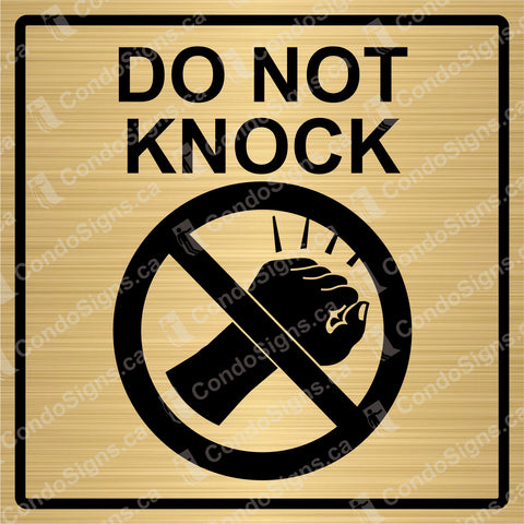 Do Not Knock (6" x 6")