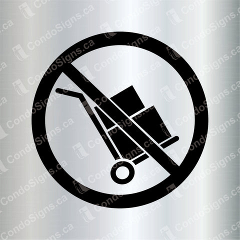 No Deliveries Through Lobby (6" x 6")