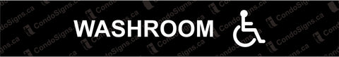 Washroom with Accessible Logo