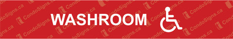 Washroom with Accessible Logo