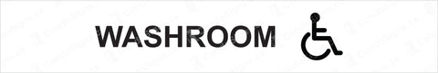 Washroom with Accessible Logo