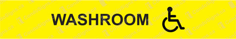 Washroom with Accessible Logo