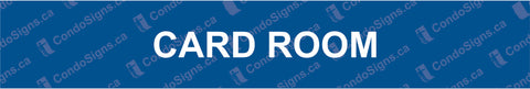 Card Room Door Plate (12" x 2")