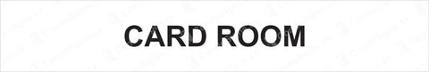 Card Room Door Plate (12" x 2")
