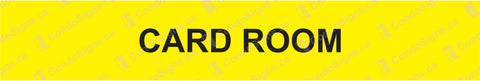 Card Room Door Plate (12" x 2")