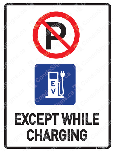 No Parking, Except While Charging