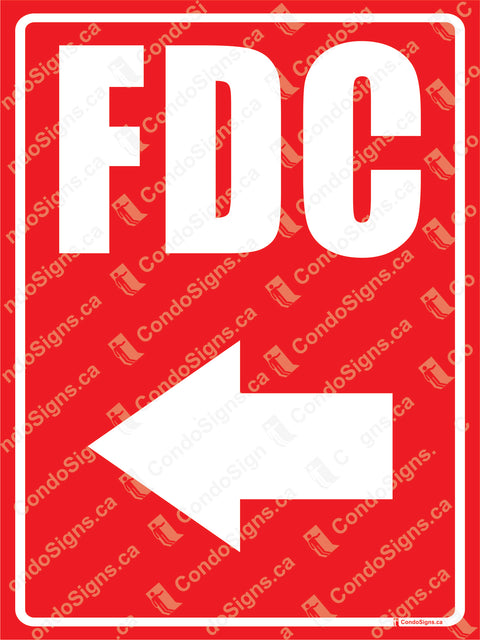 FDC-FIRE DEPARTMENT CONNECTION WITH ARROW