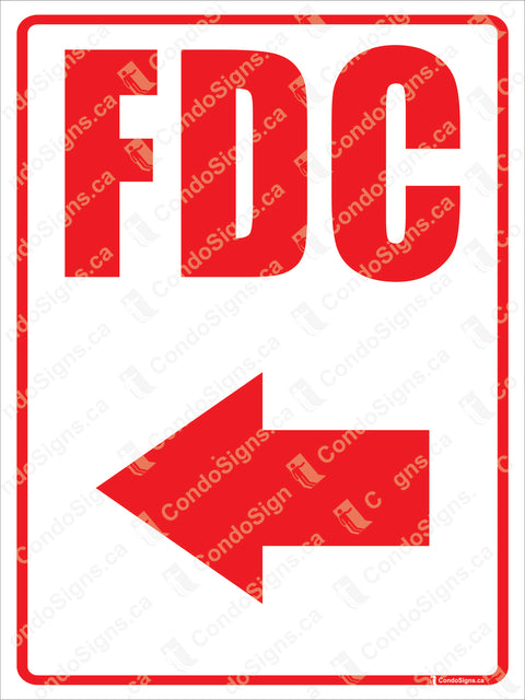 FDC-FIRE DEPARTMENT CONNECTION WITH ARROW