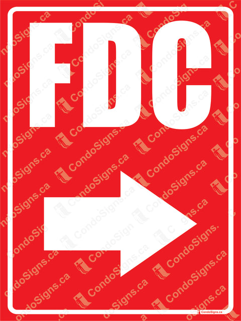 FDC-FIRE DEPARTMENT CONNECTION WITH ARROW