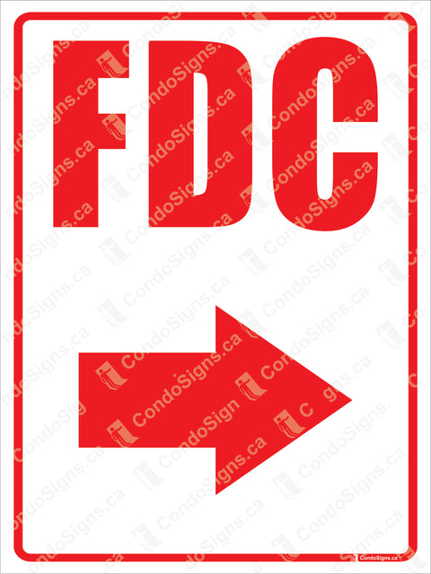 FDC-FIRE DEPARTMENT CONNECTION WITH ARROW