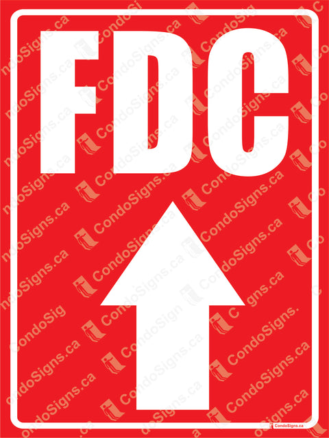 FDC-FIRE DEPARTMENT CONNECTION WITH ARROW