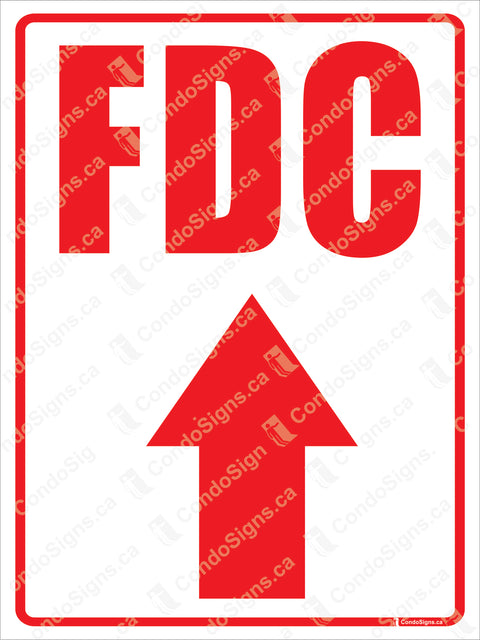 FDC-FIRE DEPARTMENT CONNECTION WITH ARROW
