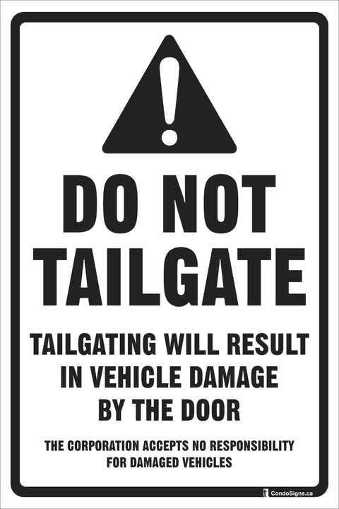 Do Not Tailgate