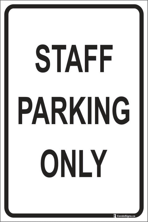 Staff Parking Only