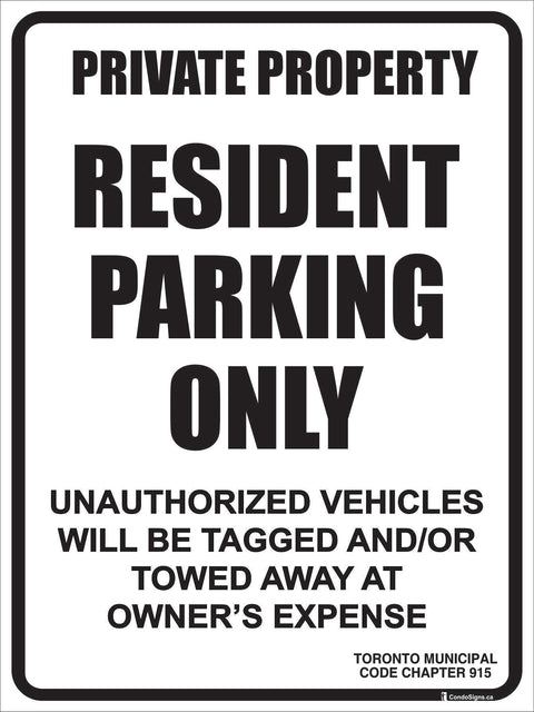 Resident Parking Only