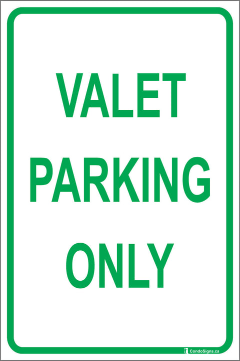 Valet Parking Only