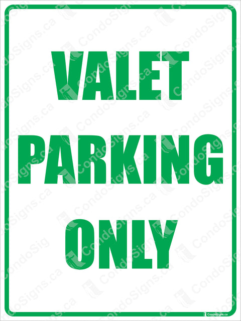 Valet Parking Only