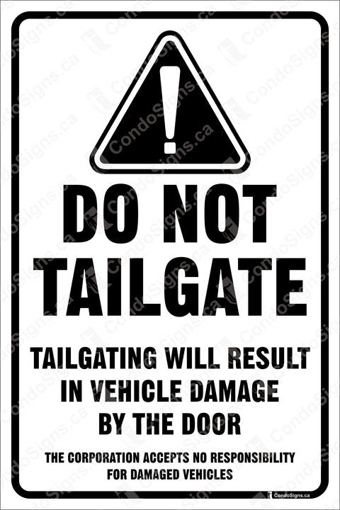 Do Not Tailgate