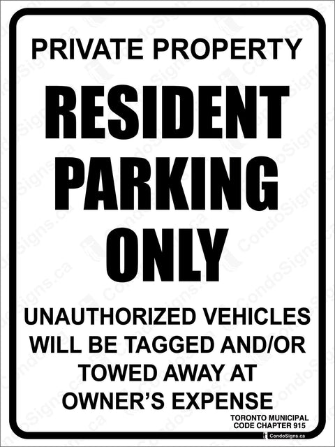 Resident Parking Only