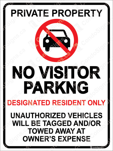 No Visitor Parking