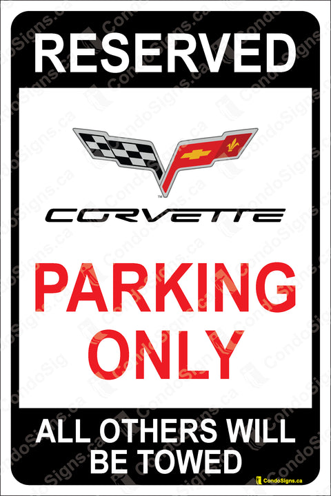 Corvette Parking Only