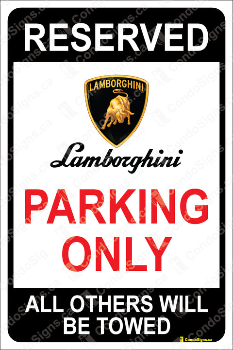 Lamborghini Parking Only