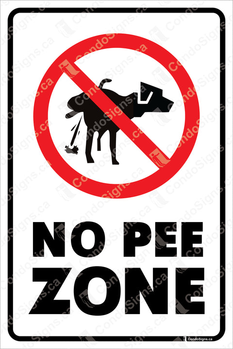 NO PEE ZONE