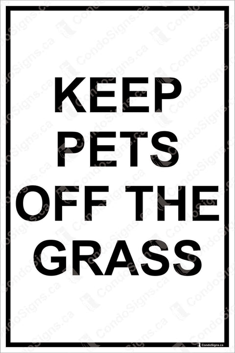 Keep Pets Off Grass