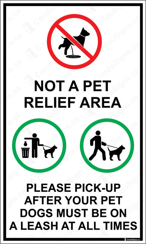 NOT A PET RELIEF AREA- PLEASE PICK-UP AFTER YOUR PET DOGS MUST BE ON A LEASH  AT ALL TIMES- WITH FRAME