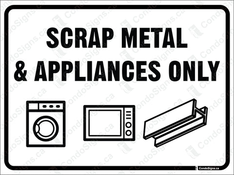 Scrap Metal and Appliances Only