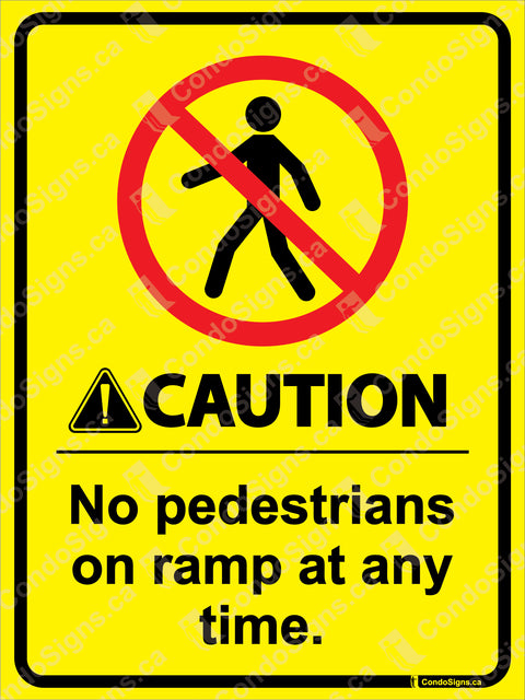 Caution, Watch for Pedestrians