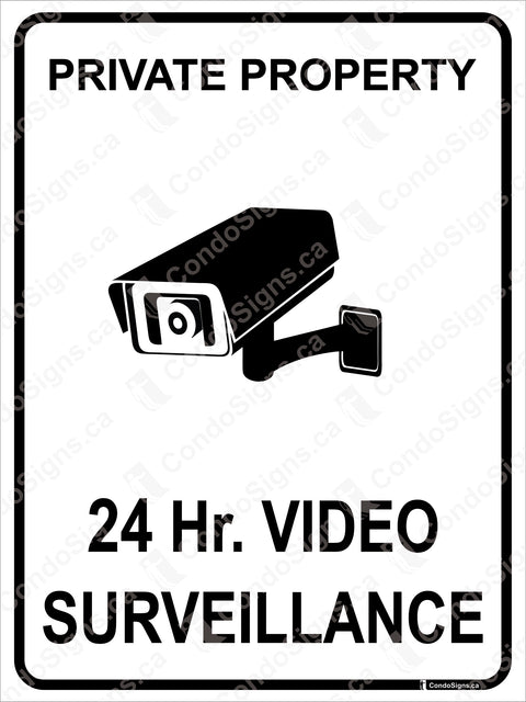 PRIVATE PROPERTY, 24 Hr VIDEO SURVEILLANCE