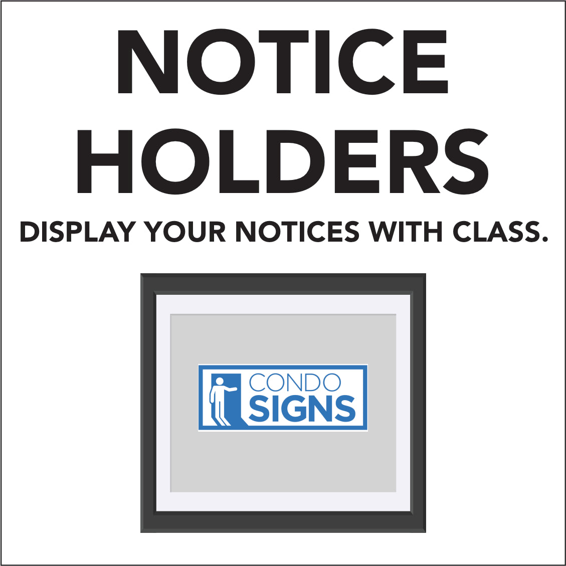USA ストリート看板　NOTICE Notice Holders – The CondoSigns Store