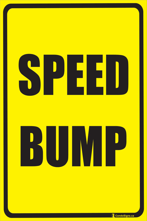 Speed Bump on Yellow