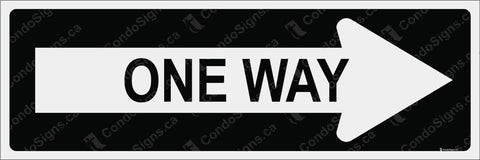 ONE WAY RIGHT ARROW