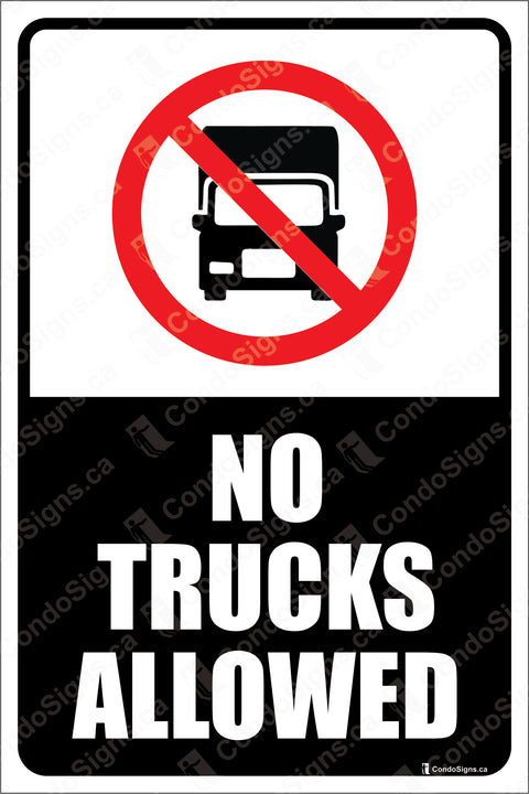 No Trucks Allowed